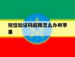 短信验证码超限怎么办啊苹果