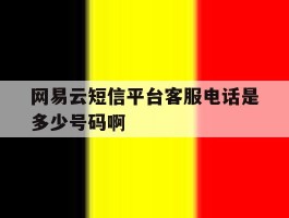 包含网易云短信平台客服电话是多少号码啊的词条