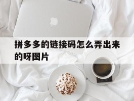 拼多多的链接码怎么弄出来的呀图片的简单介绍