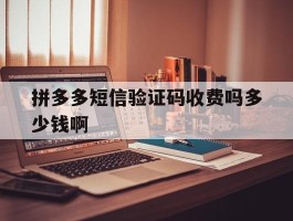 拼多多短信验证码收费吗多少钱啊