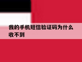 我的手机短信验证码为什么收不到