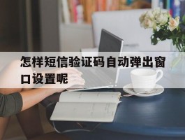 怎样短信验证码自动弹出窗口设置呢