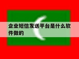 企业短信发送平台是什么软件做的