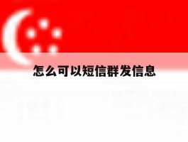 怎么可以短信群发信息