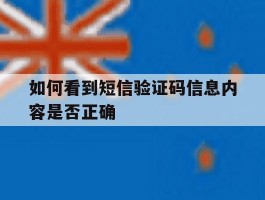 如何看到短信验证码信息内容是否正确