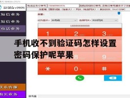 手机收不到验证码怎样设置密码保护呢苹果