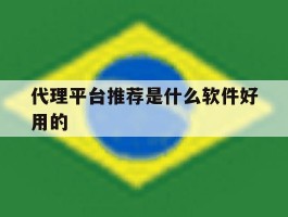 代理平台推荐是什么软件好用的