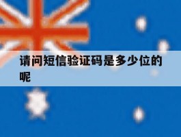 请问短信验证码是多少位的呢