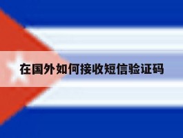 在国外如何接收短信验证码
