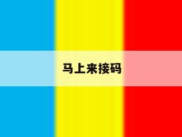 马上来接码