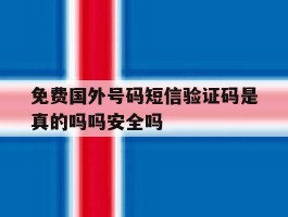 关于免费国外号码短信验证码是真的吗吗安全吗的信息