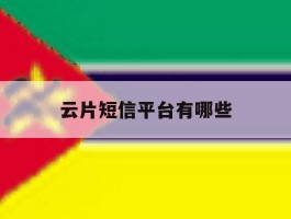 云片短信平台有哪些