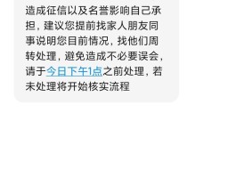 1069开头的催款短信是真的吗
