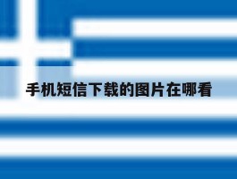 手机短信下载的图片在哪看