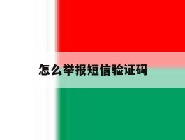 怎么举报短信验证码